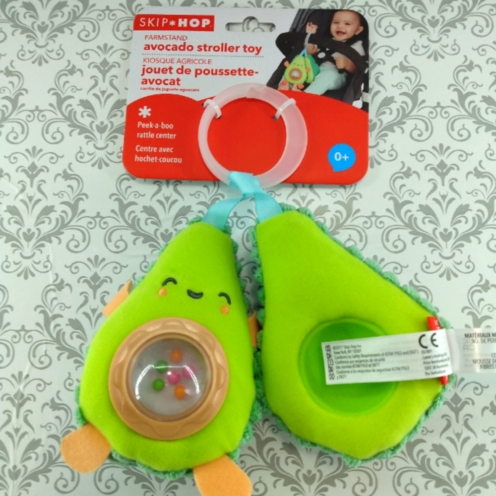 Skip hop Avocado Infant Stroller Toy NEW